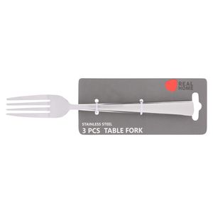 Real Home Stainless Steel Table Fork 3 Piece